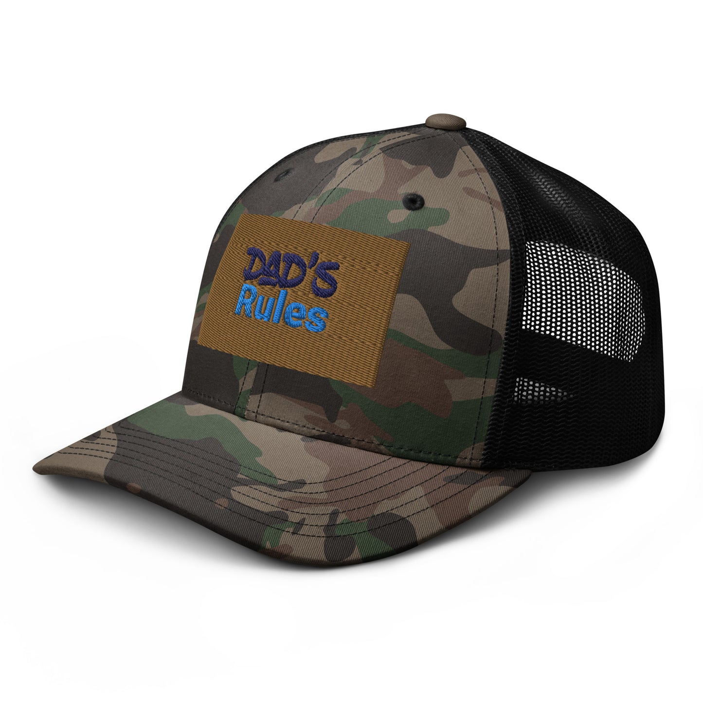 Camouflage trucker hat - Dad's Rules