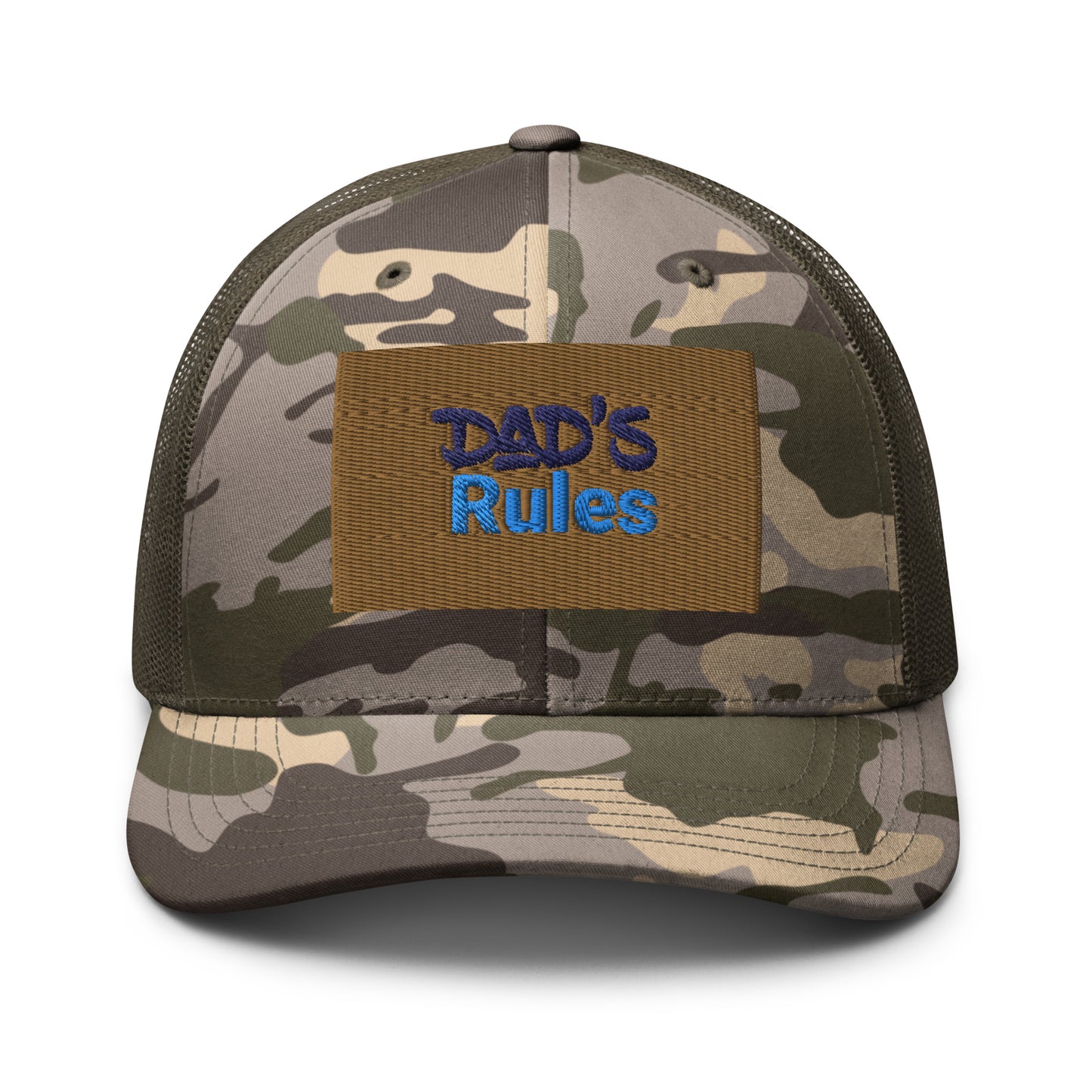 Camouflage trucker hat - Dad's Rules